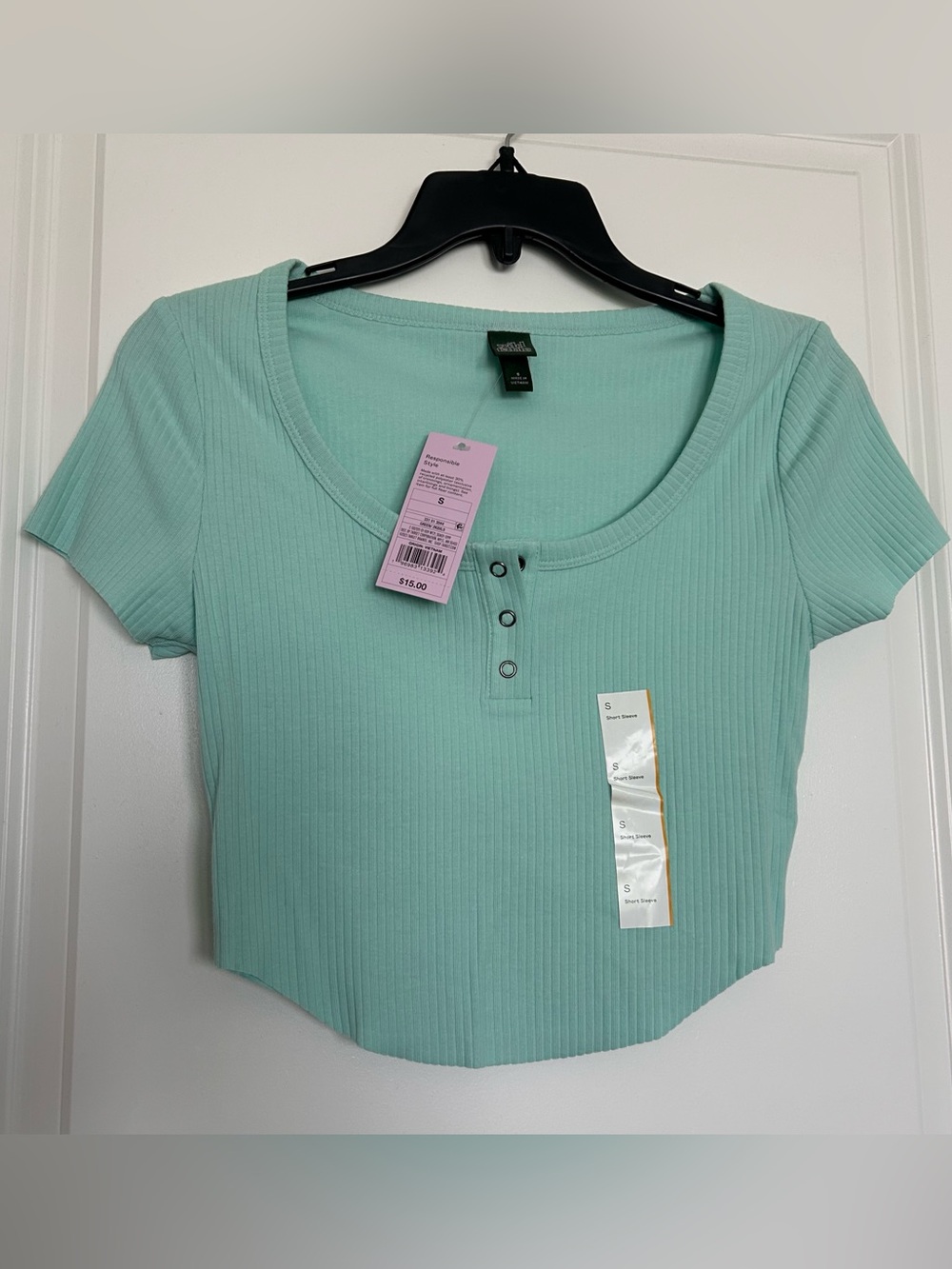 Wild Fable (S) NWT Turquoise Baby Crop Top
